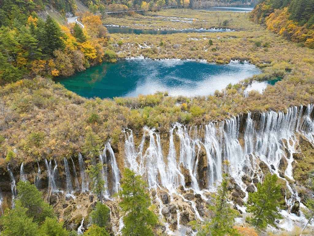 nuorilang travertine waterfall