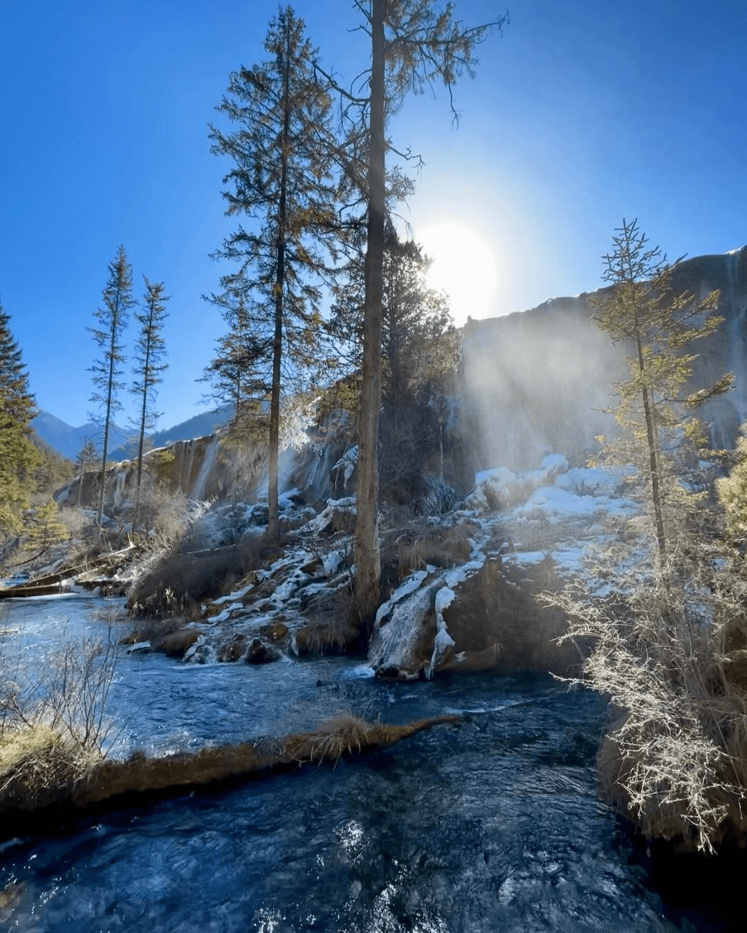 waterfall in nature 