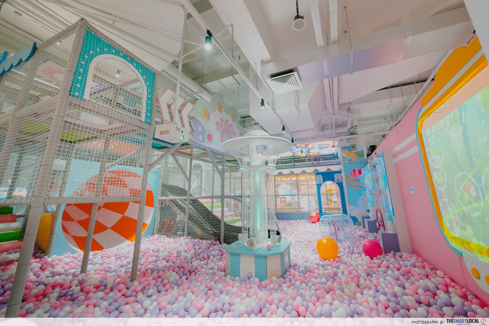 indoor playground with ball pit