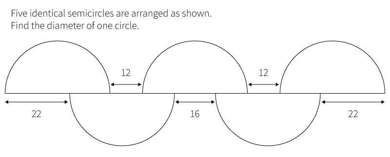 psle maths questions - 2019 semicircles question