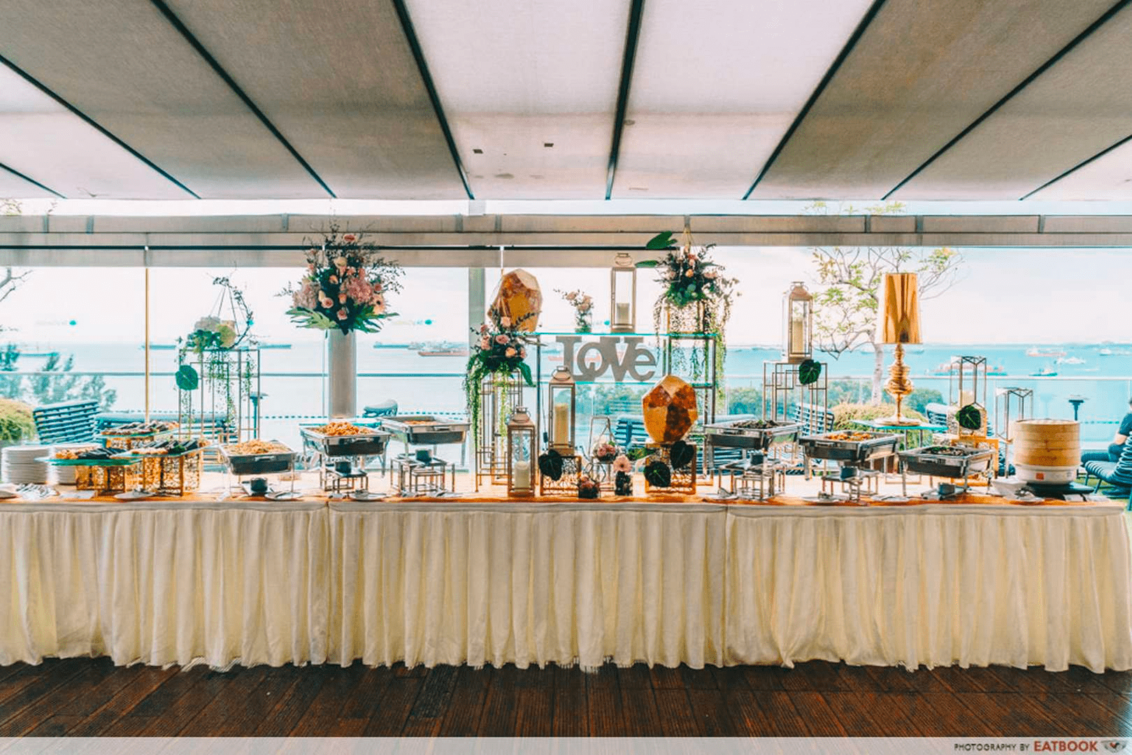 save money wedding singapore - Wedding buffet table 