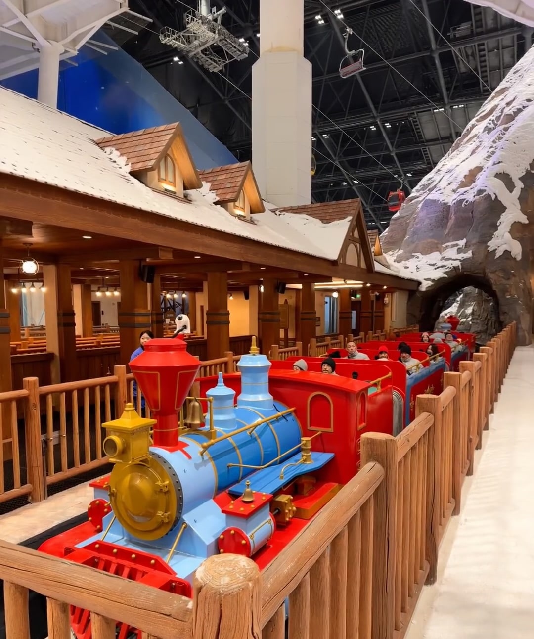 first indoor snow train