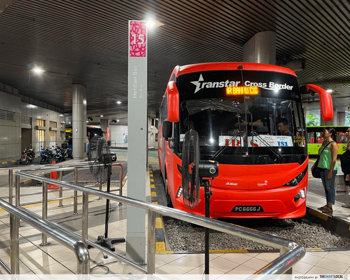 Bus at JB bus terminal