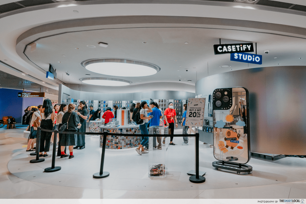 CASETiFY studios ION Orchard outside the shop