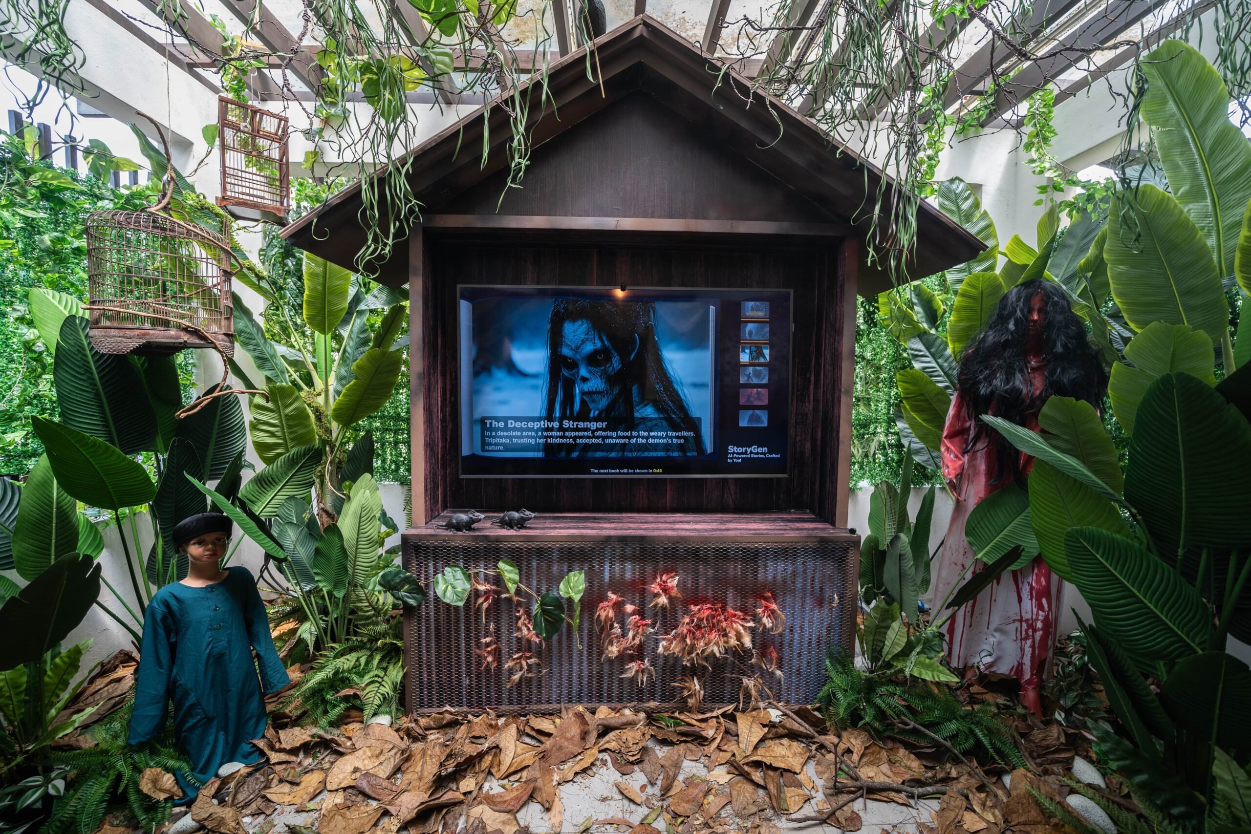 Haw Ror Villa 3 - NLB AI stories at Haw Par Villa Halloween