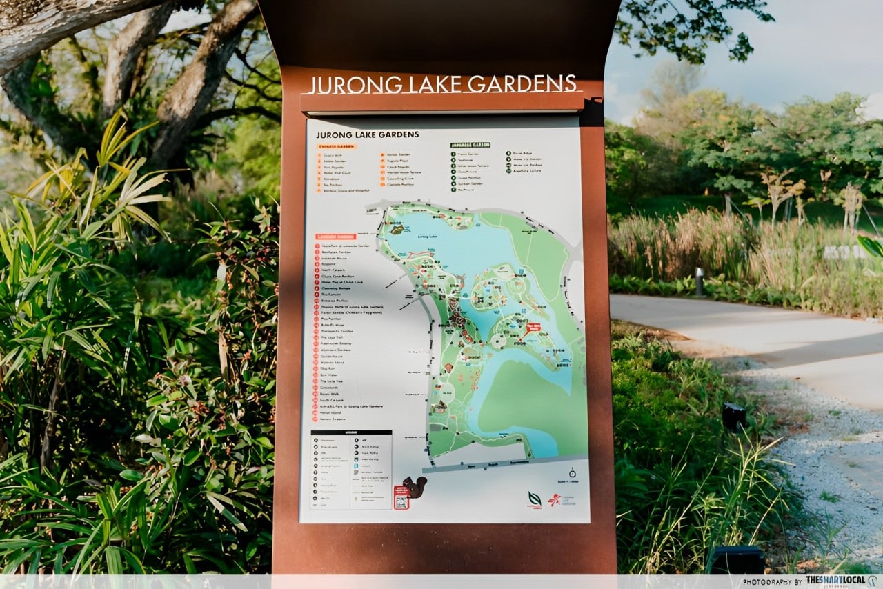 Jurong Lake Gardens map