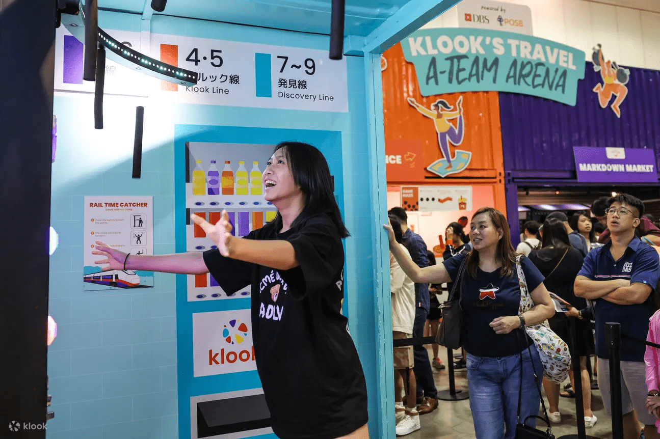 Klook Travel Fest game booths - Klook's 10th Birthday