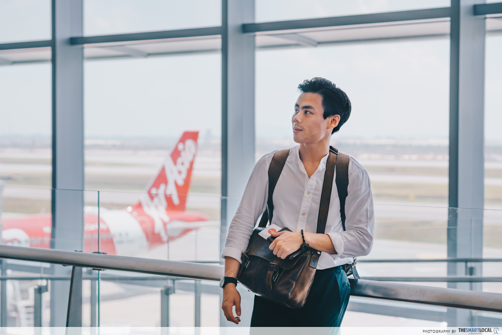 Traveller at Changi Airport