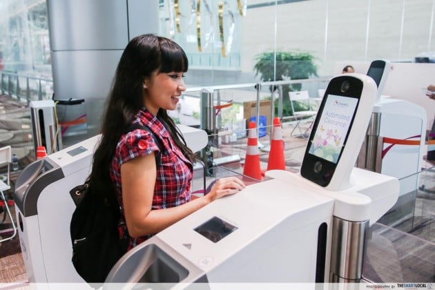 Traveller using automated check-in