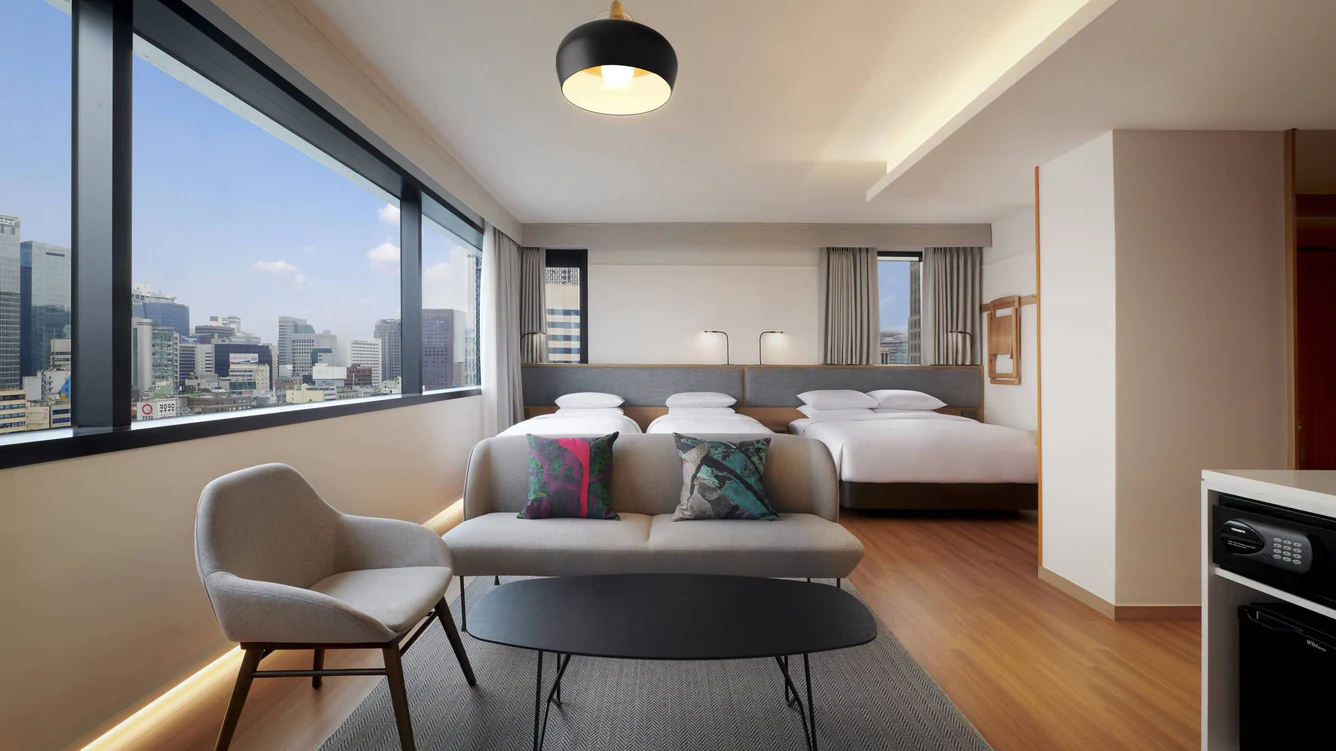 hotels in seoul - Moxy Seoul Insadong family room