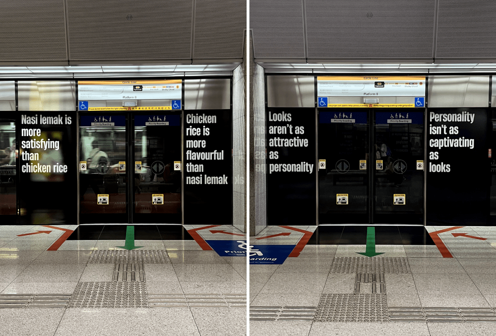 singaporean comparisons billboards