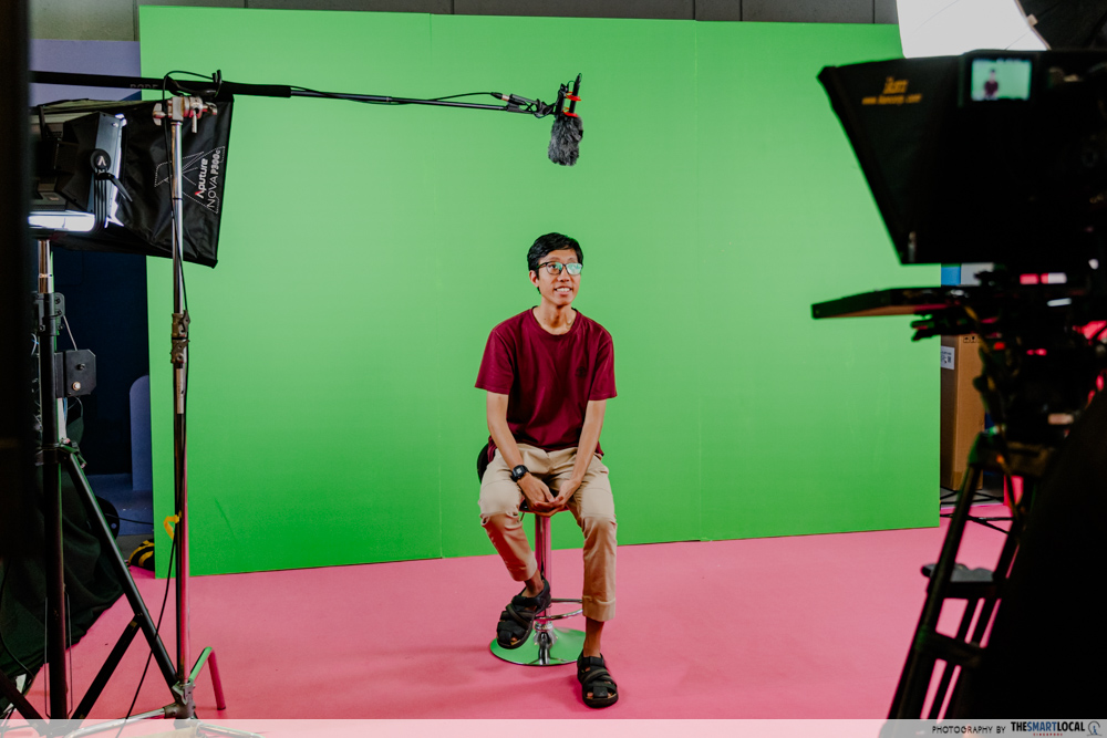 slouching while sitting on a stool