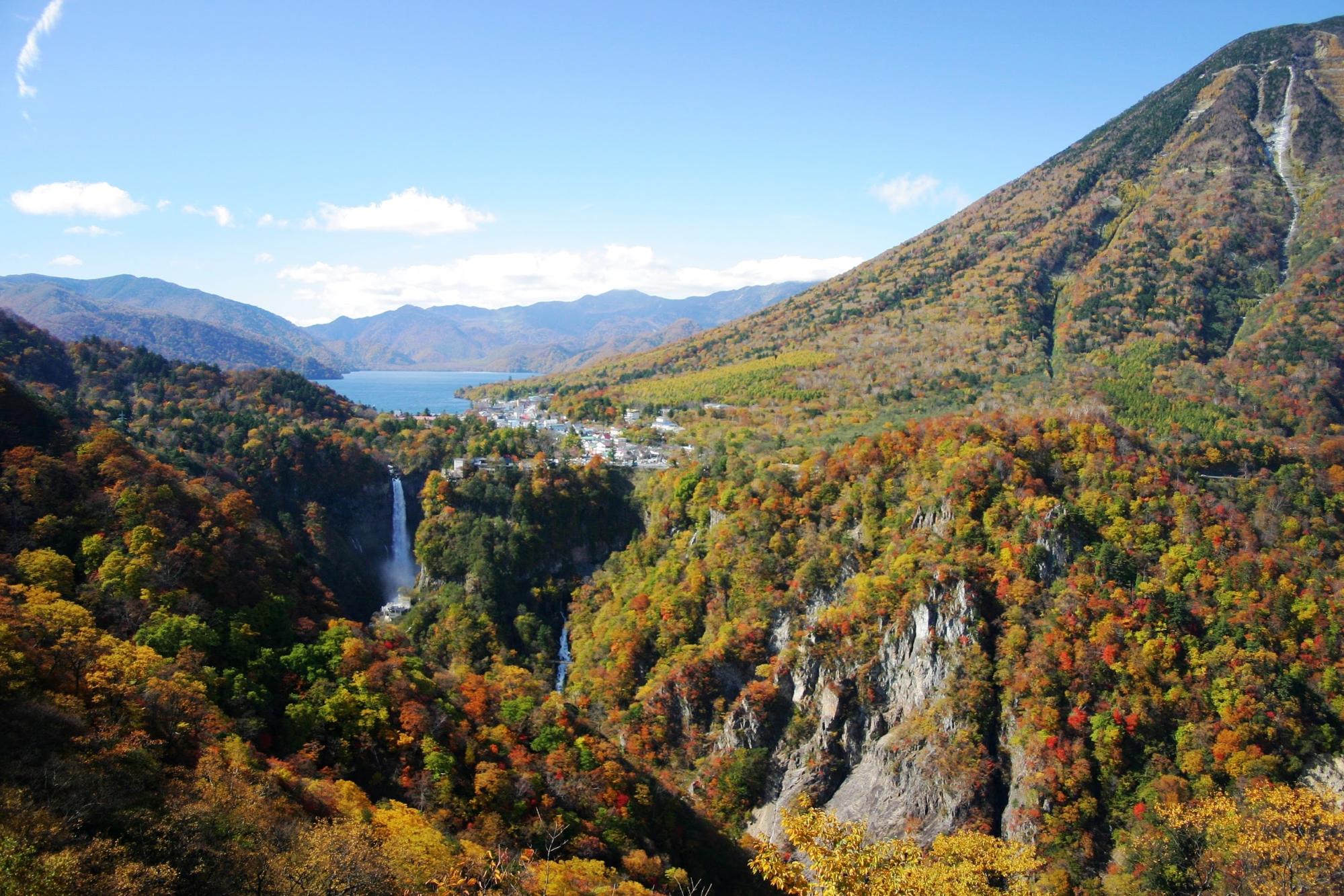 things to do nikko city - aerial views from Akechidaira Plateau