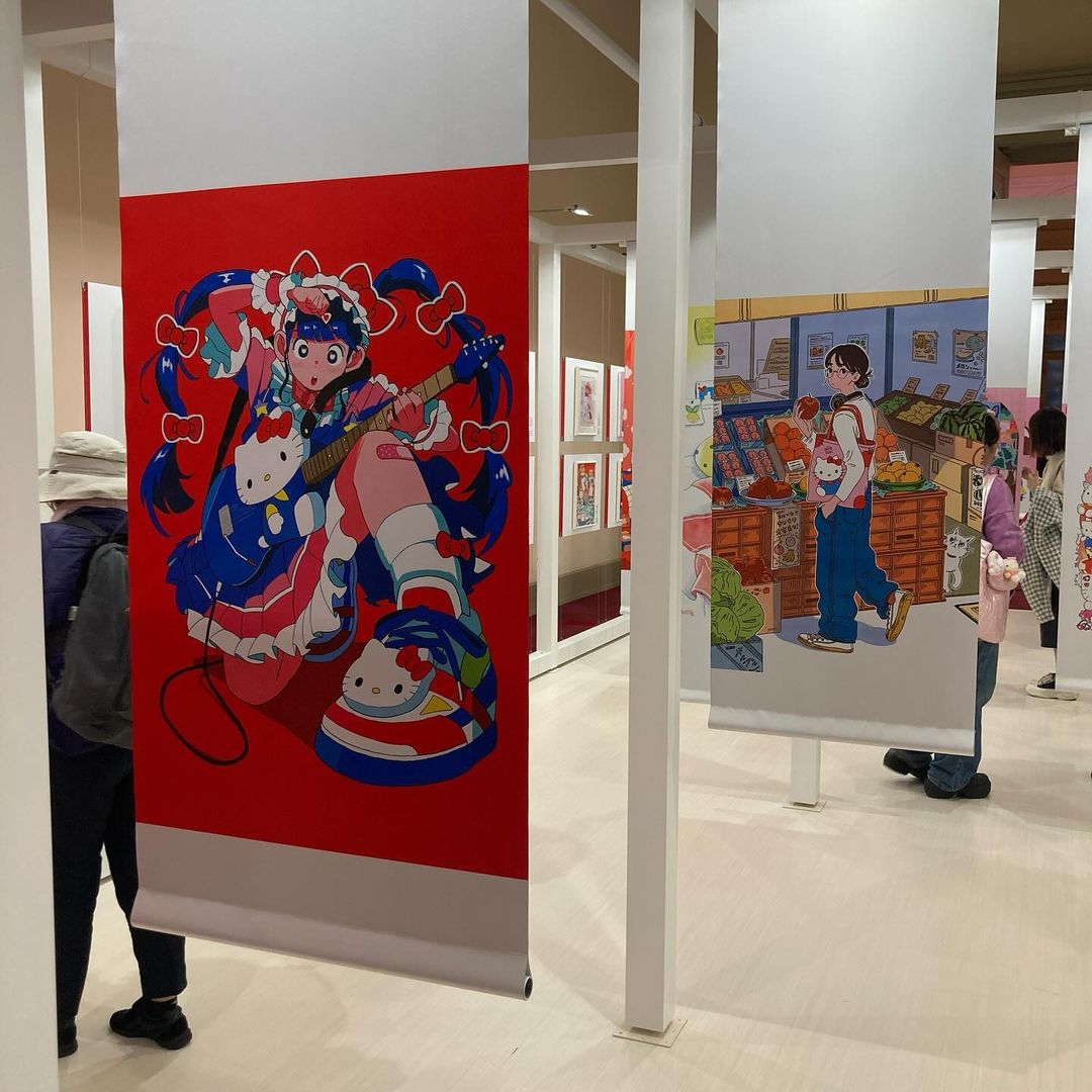 Hello Kitty exhibition - paintings