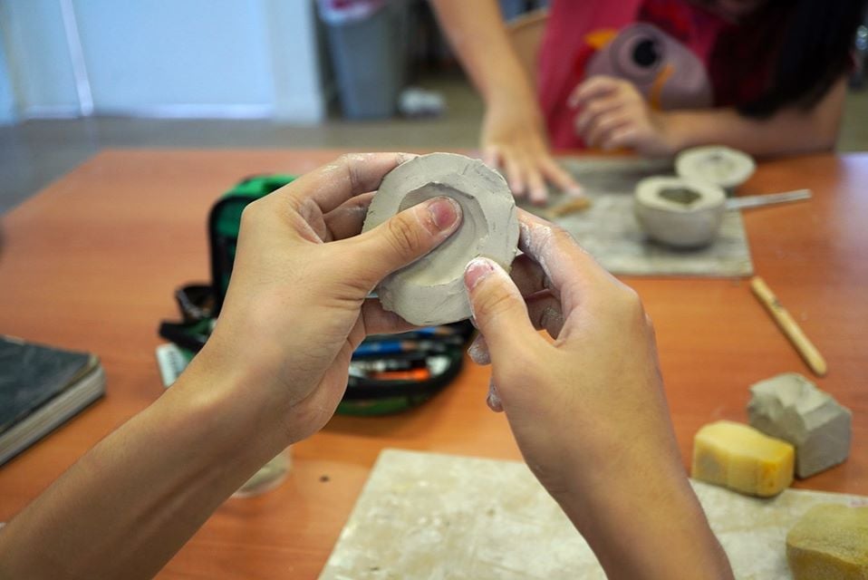 Pottery Classes Singapore - Goodman Ceramics Studio Sculpting