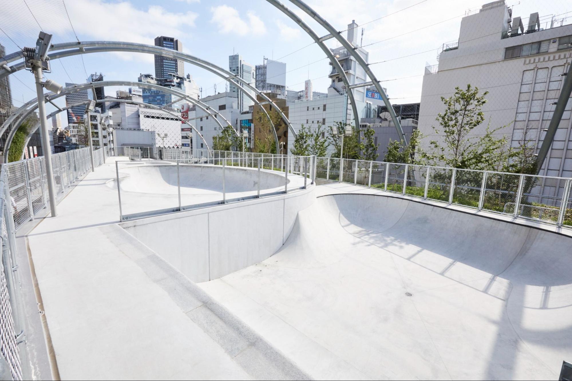 SHIBUYAKURITSU MIYASHITA PARK skatepark