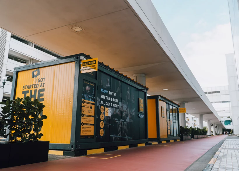 changi airport lounges - Hub & Spoke gym pod