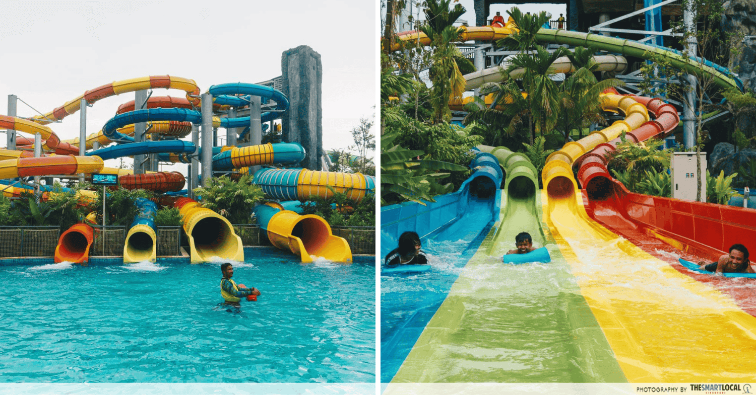 water slides