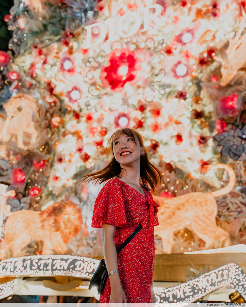 orchard road christmas 2024 - ION Orchard hair flick