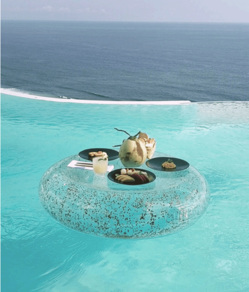 Private Jet Villa Bali - Infinity Floating Breakfast