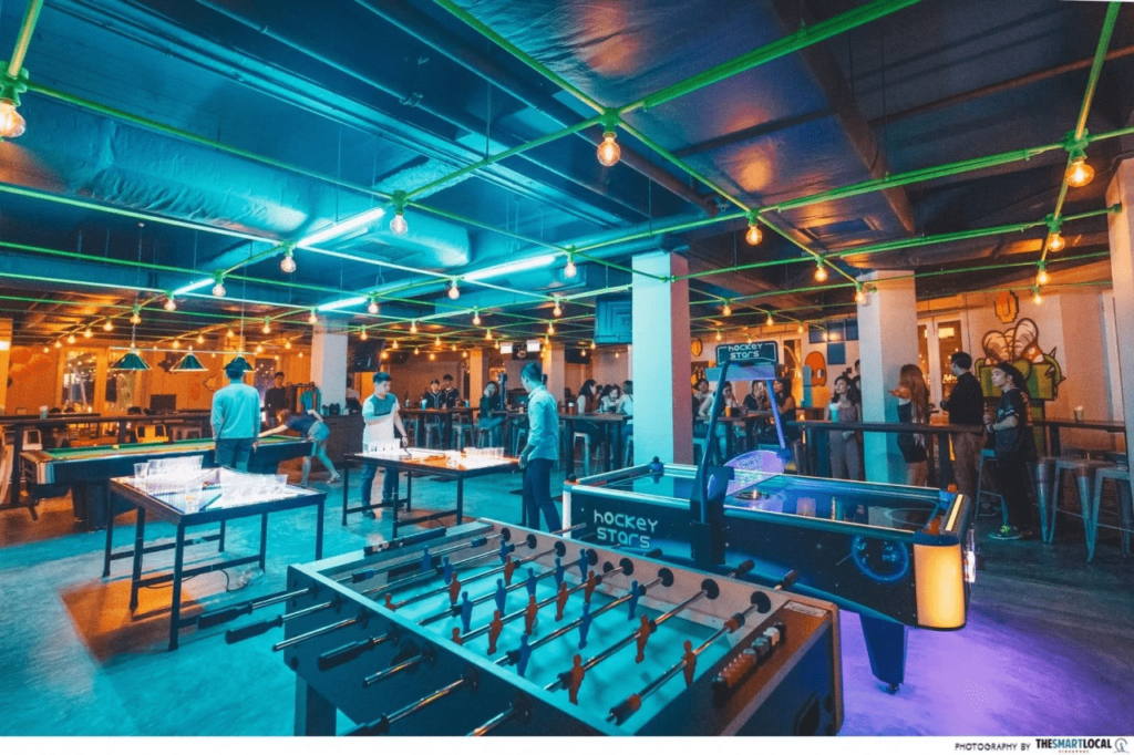 Unique Nightlife Singapore - foosball tables