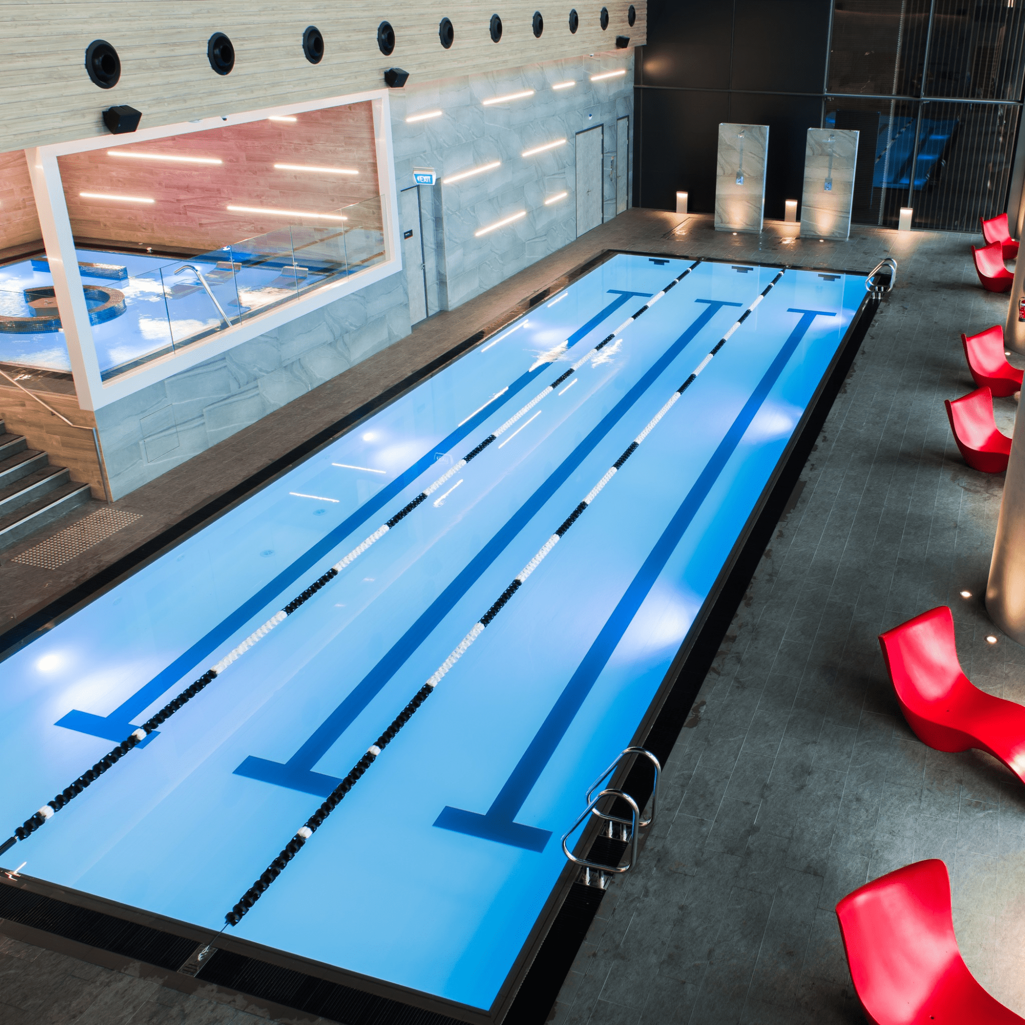 best affordable gyms singapore - Virgin Active marina one swimming pool