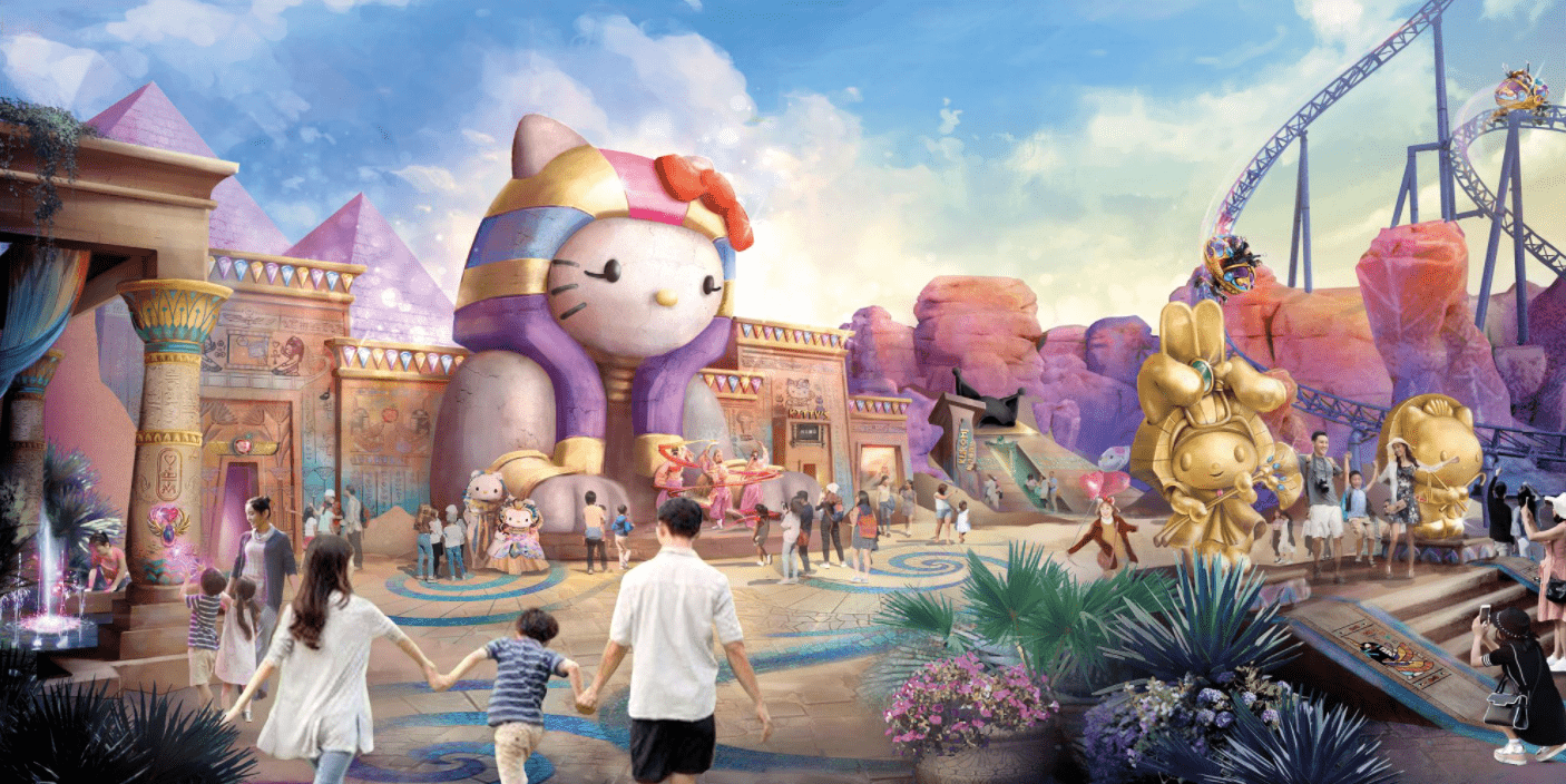 Sanya Hello Kitty Resort Egypt-themed area - new theme parks 2025