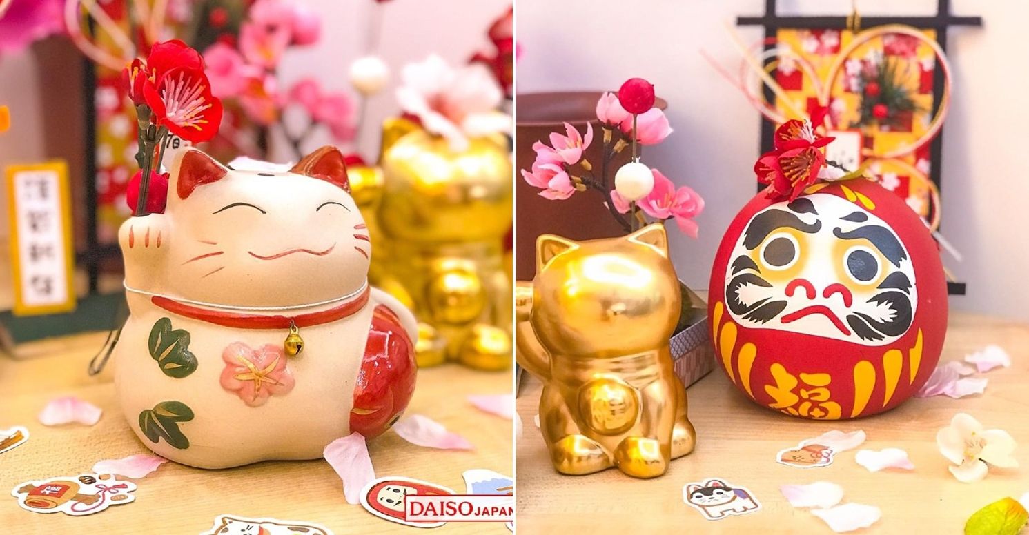 cny decoration stores - Daiso table decor