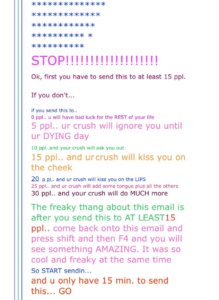 7 Chain Emails We’ve All Received In Our Childhood