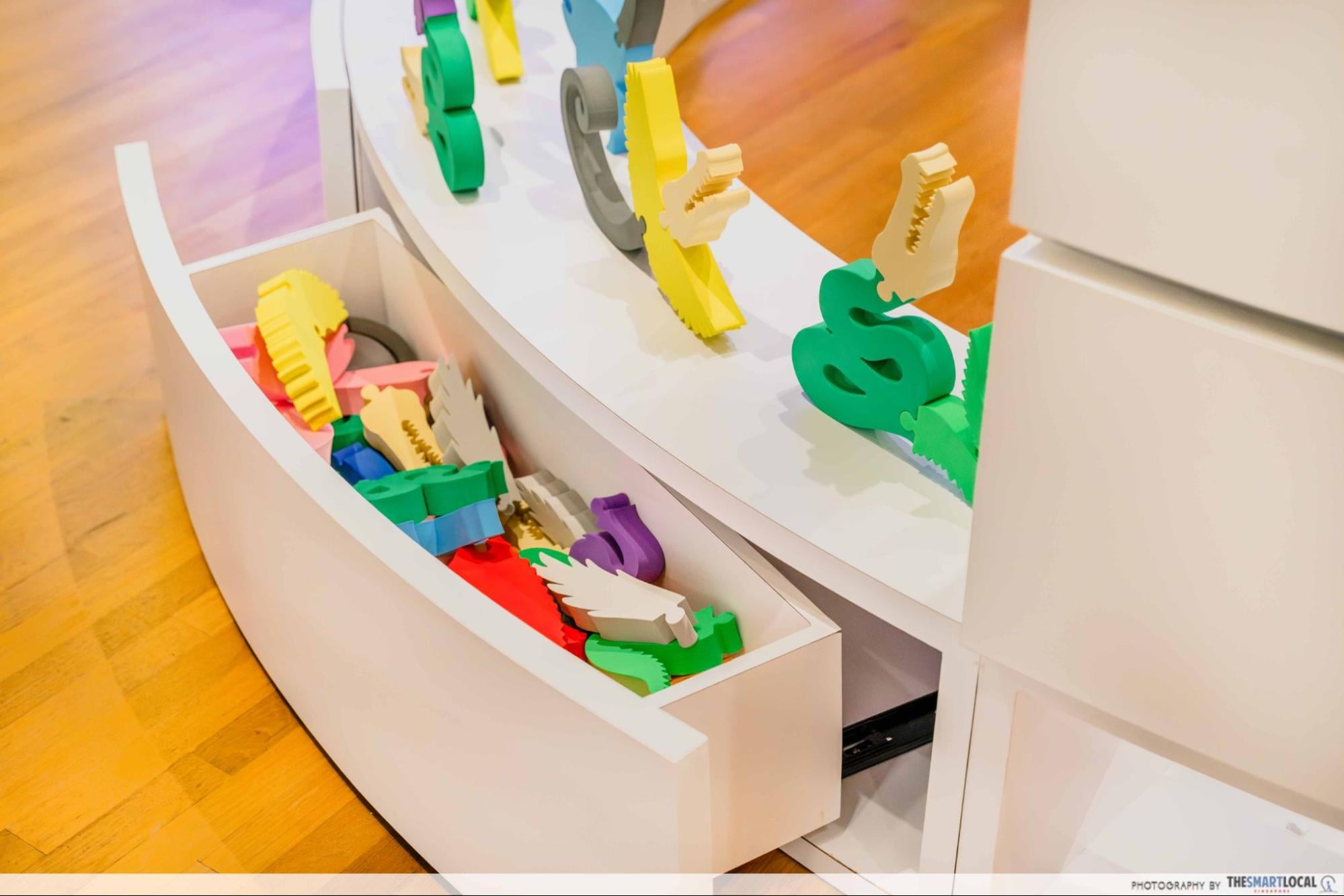 gallery children's biennale 2025 - peach garden foam blocks