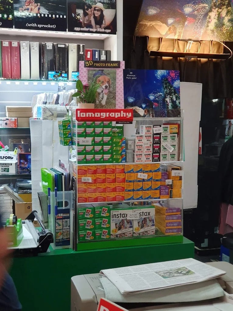 Film rolls at Shalom Colorlab