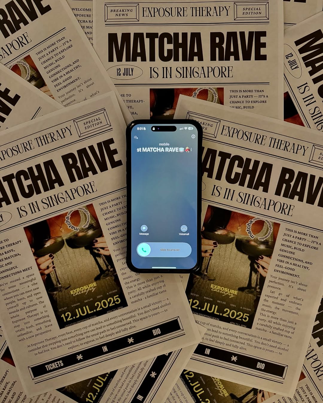 matcha rave by exposure therapy - poster 1