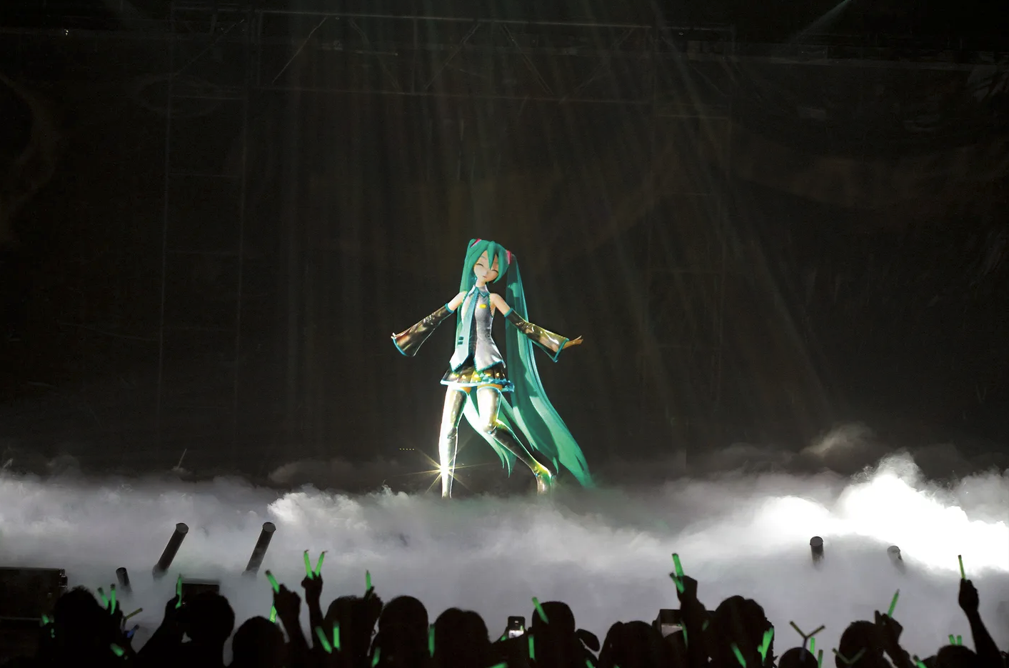 Hatsune Miku performing