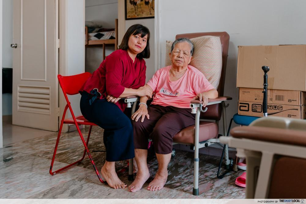 Wai Meng & Auntie Chue in a flat