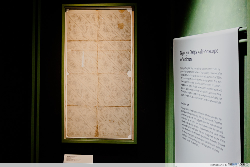 Hand-drawn batik sketches 