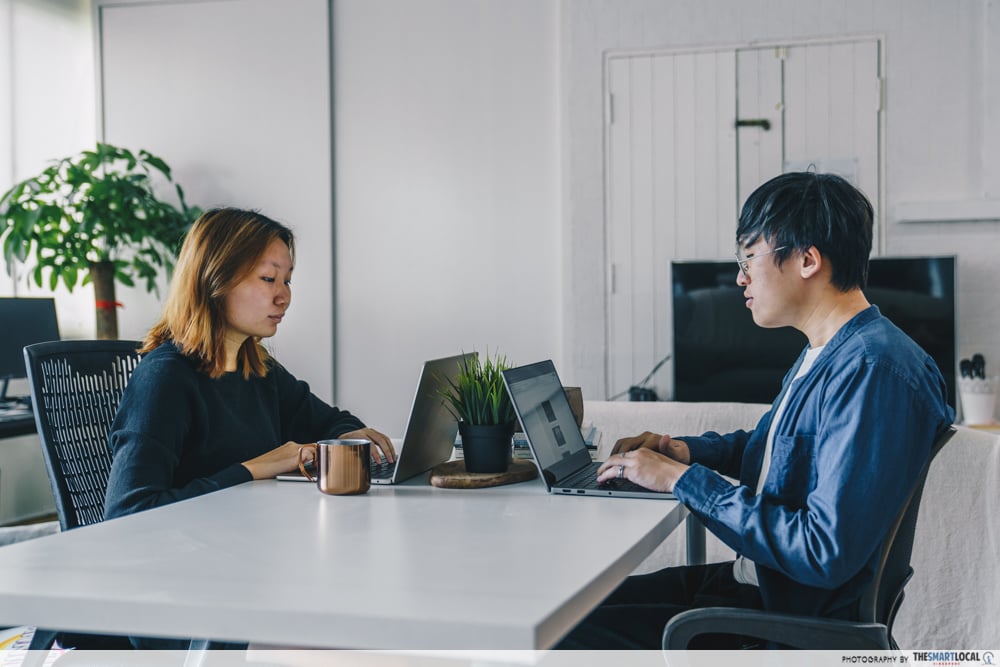 applying for a miles credit card at a laptop