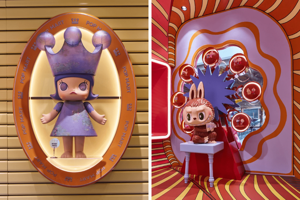 POP MART Global Landmark Store in Bangkok - huge toys