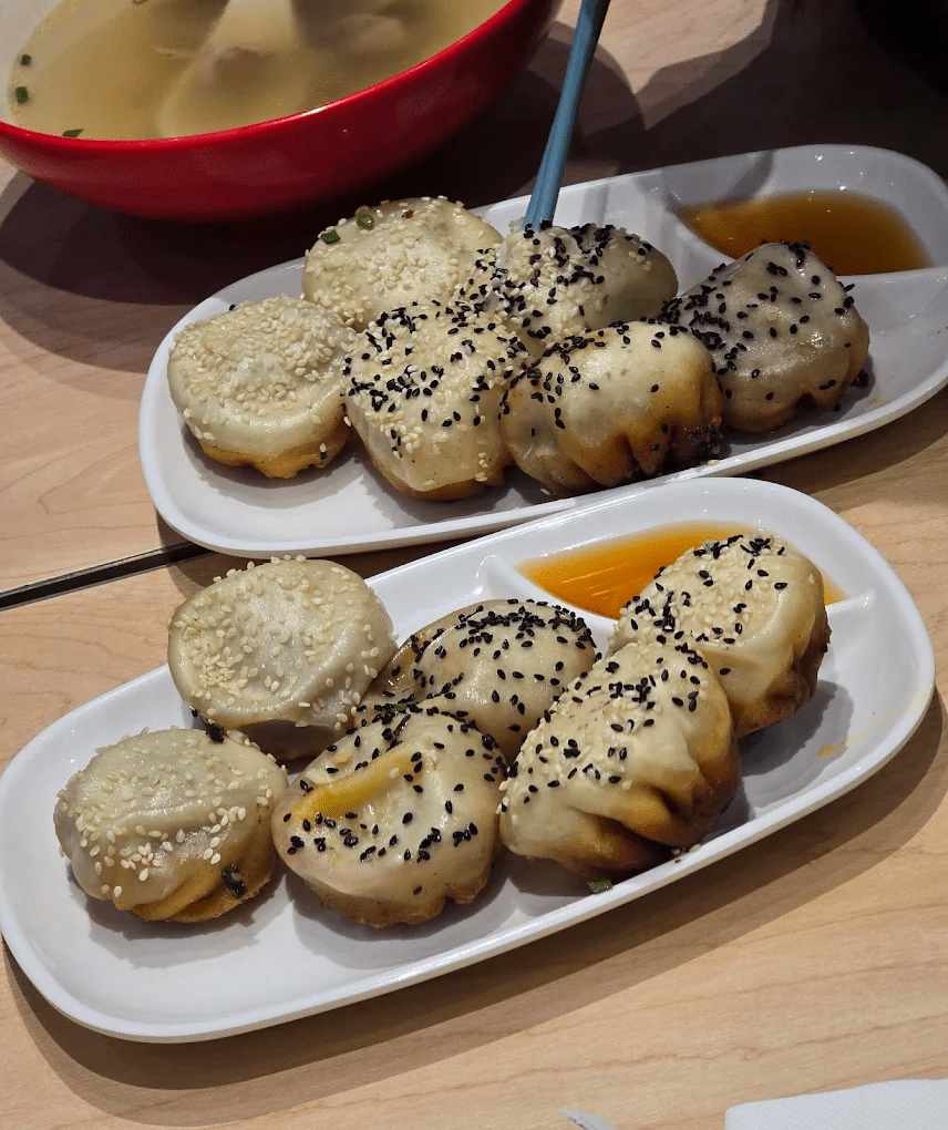Shanghai Itinerary - two plates of dumplings at Yang's Dumplings