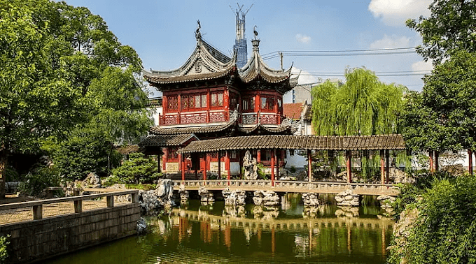 Shanghai Itinerary - wide view of Yu Garden
