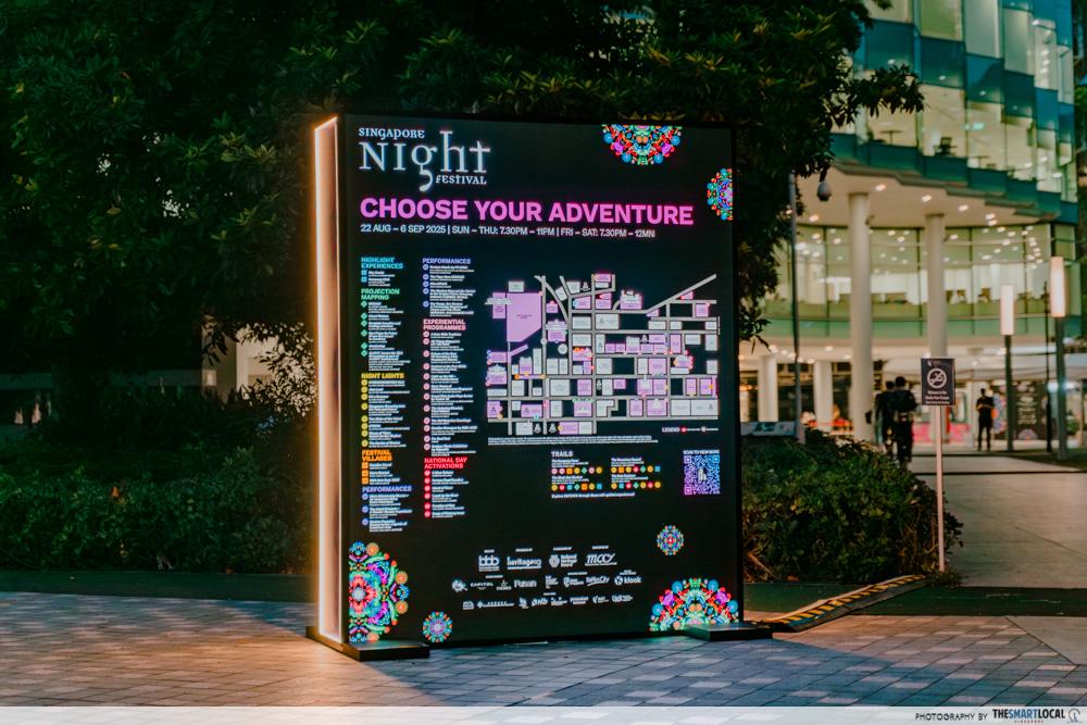Singapore Night Festival 2025 - map