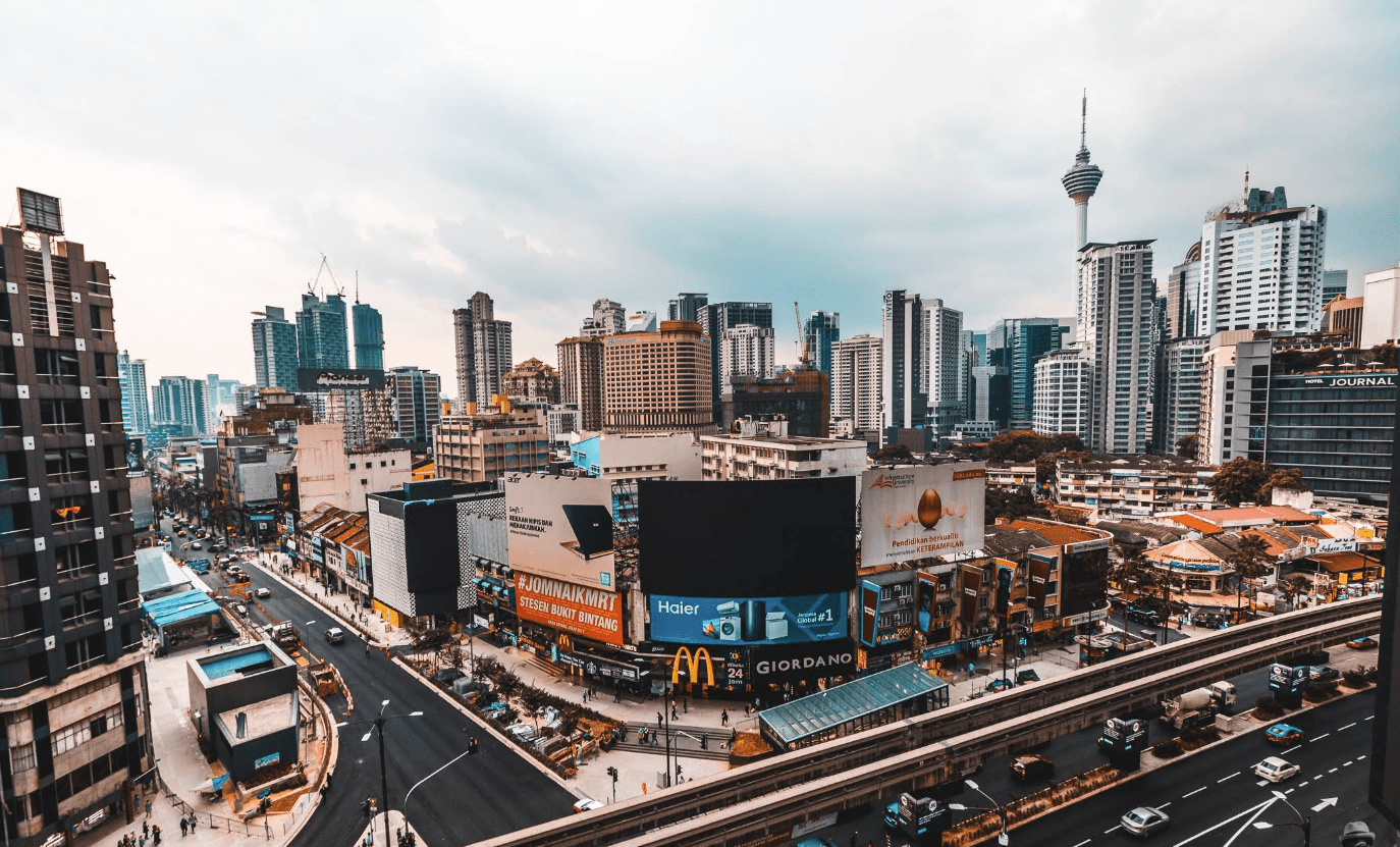 bird's eye view of bukit bintang