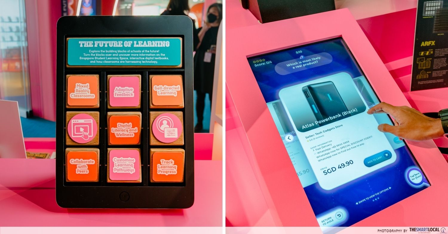 interactive exhibits at the library superstore