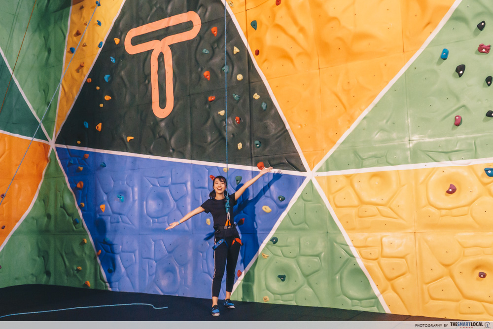 Toppen's Active Zone rock climbing section 