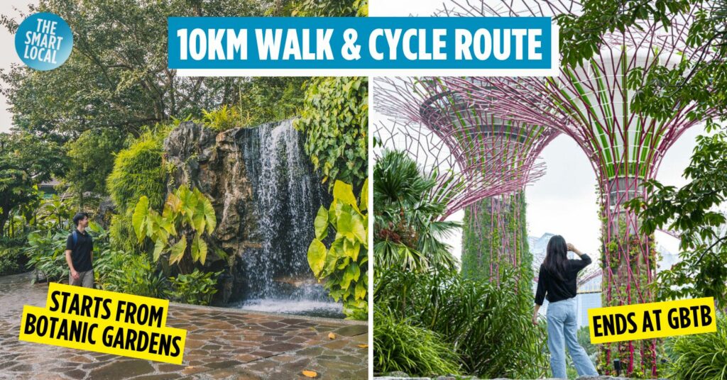 new 10km route between marina bay and botanic gardens