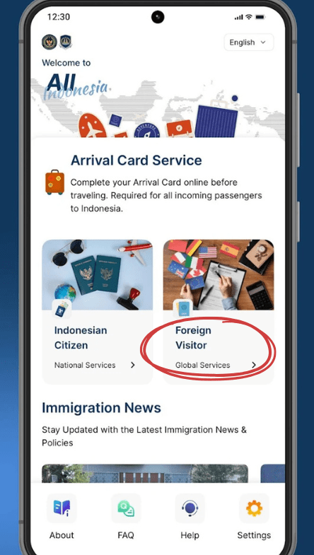 All Indonesia app homepage