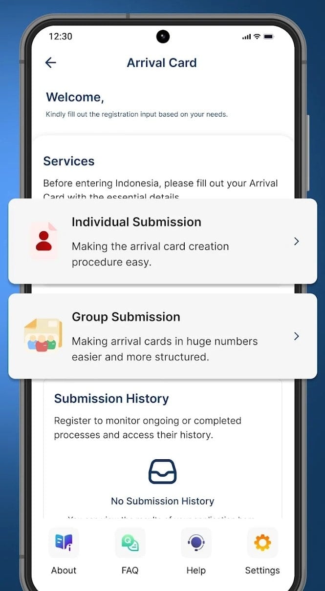 Group submission using the All Indonesia app