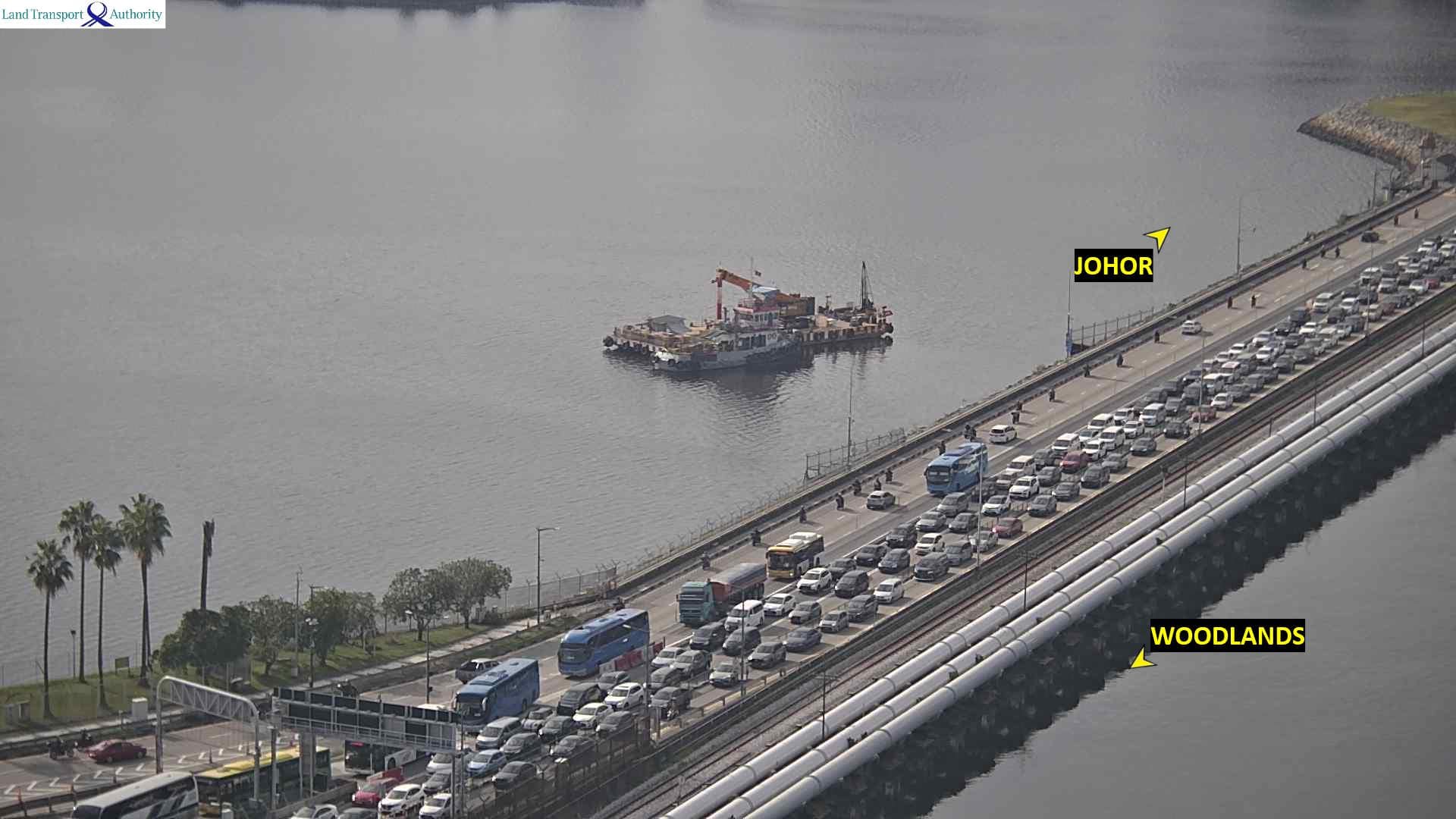 Causeway traffic at Woodlands Checkpoint