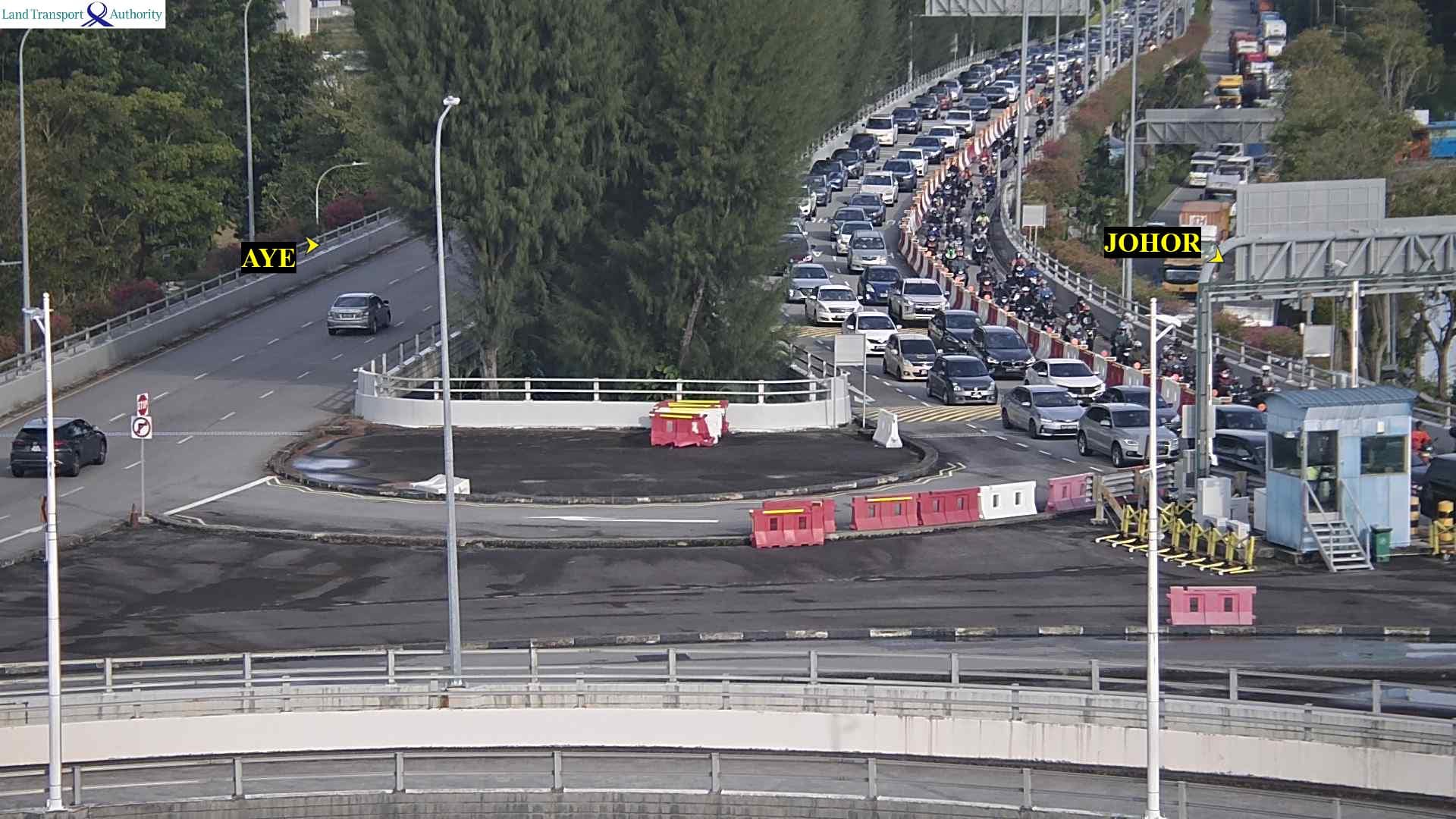 Causeway traffic at Tuas