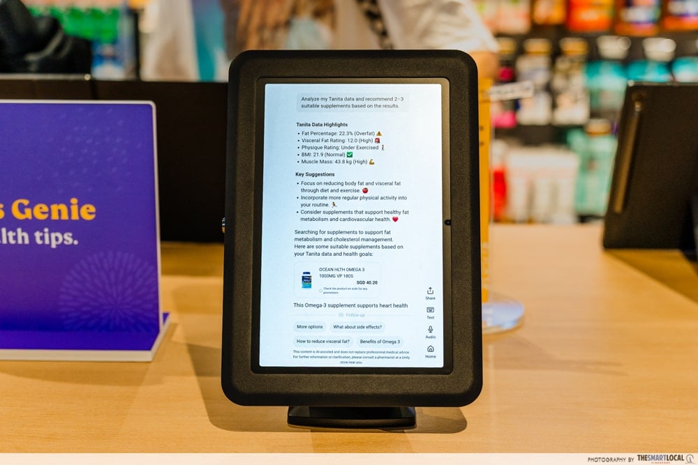 Tailored health supplements recommendations