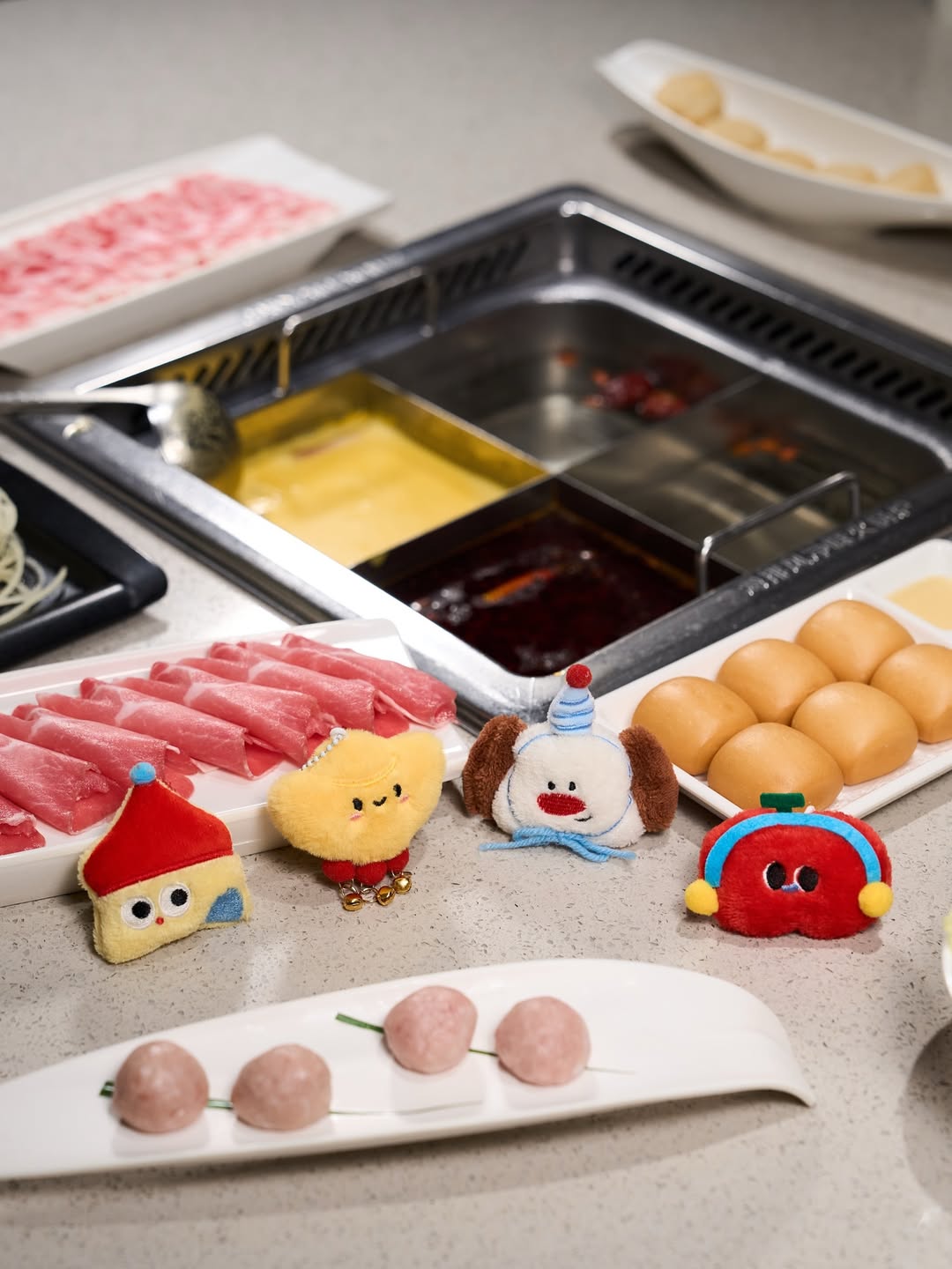 Haidilao and hotpot-themed keychains